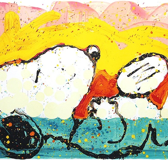 トム・エバハートの絵画作品　タイトルは、ボラボラブギダウン